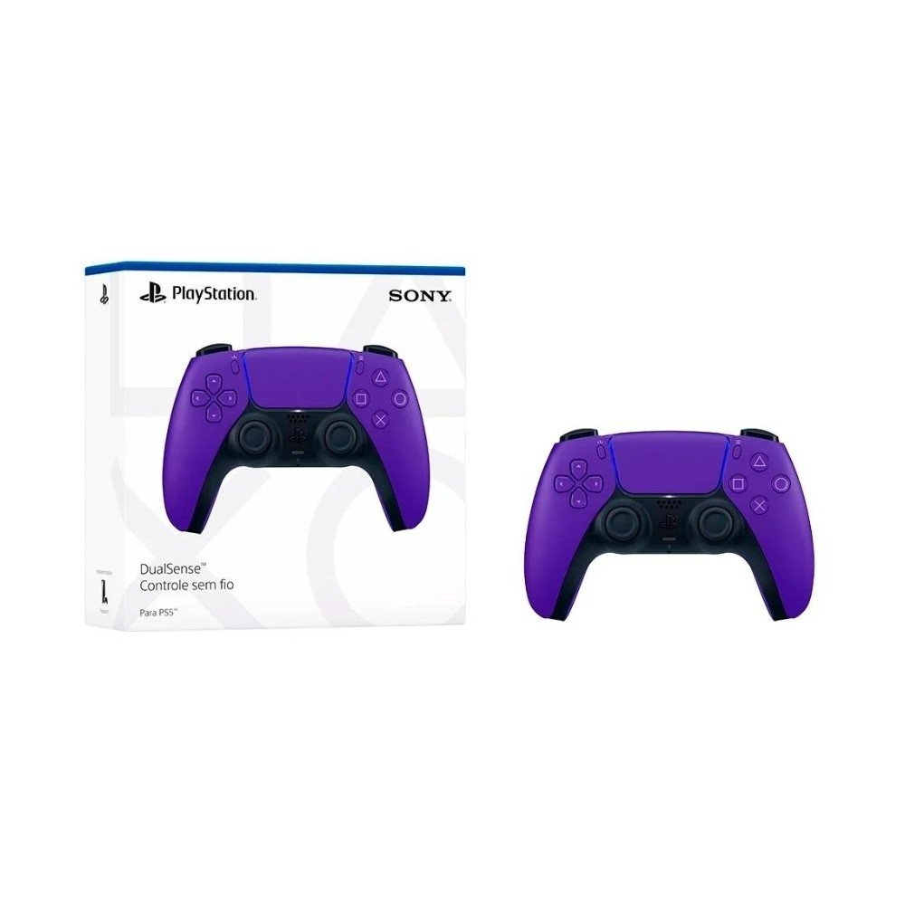 Controle Sem Fio Sony DualSense, PlayStation 5, Bluetooth, Galactic Purple - CFI-ZCT1W Controle Sem Fio Sony DualSense, PlayStation 5, Bluetooth, Galactic Purple - CFI-ZCT1W