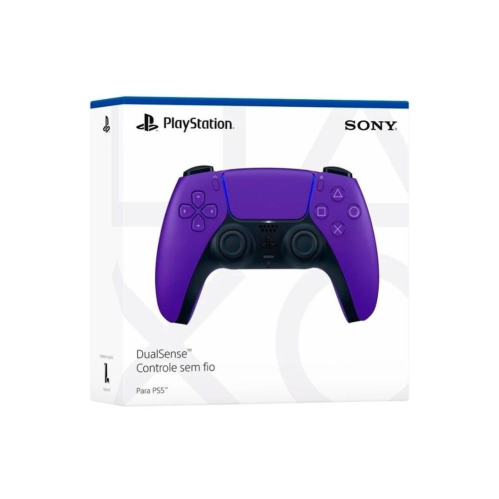 Controle Sem Fio Sony DualSense, PlayStation 5, Bluetooth, Galactic Purple - CFI-ZCT1W Controle Sem Fio Sony DualSense, PlayStation 5, Bluetooth, Galactic Purple - CFI-ZCT1W