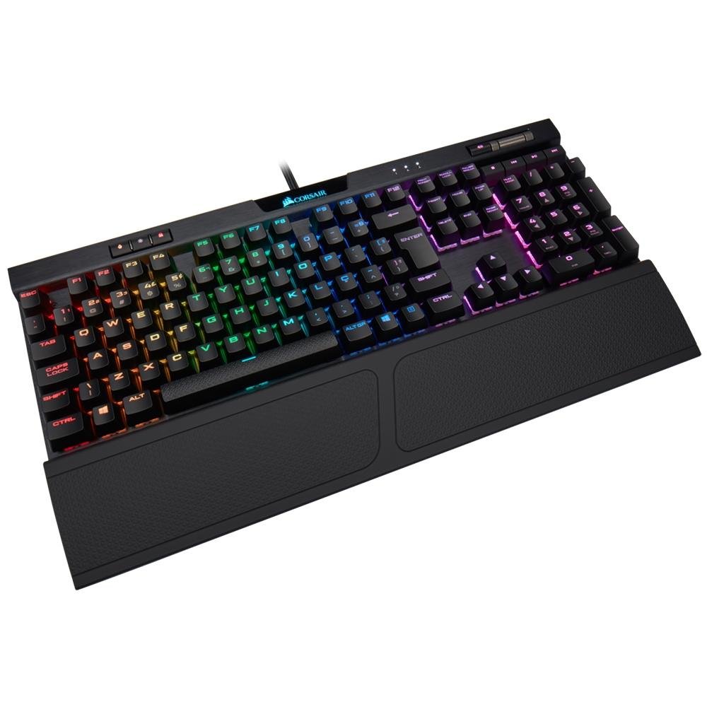 Teclado Mecânico Gamer Corsair K70 MK.2 Rapidfire, RGB, Switch Cherry MX Speed, ABNT2 - CH-9109014-BR Teclado Mecânico Gamer Corsair K70 MK.2 Rapidfire, RGB, Switch Cherry MX Speed, ABNT2 - CH-9109014-BR