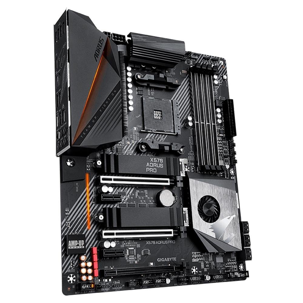 Placa-Mãe Gigabyte Aorus X570 Aorus Pro, AM4, ATX, DDR4, Preto - X570 Aorus Pro Placa-Mãe Gigabyte Aorus X570 Aorus Pro, AM4, ATX, DDR4, Preto - X570 Aorus Pro