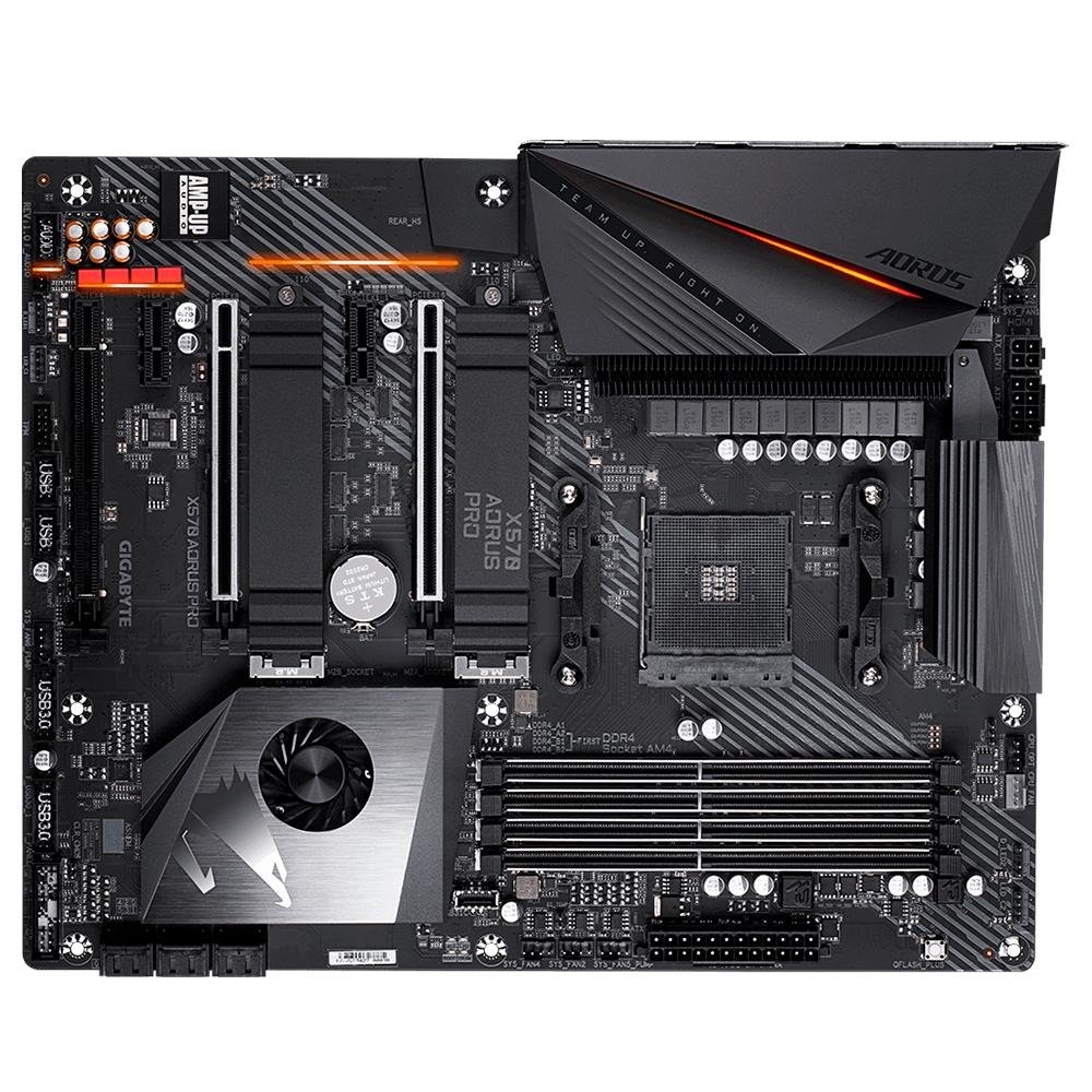 Placa-Mãe Gigabyte Aorus X570 Aorus Pro, AM4, ATX, DDR4, Preto - X570 Aorus Pro Placa-Mãe Gigabyte Aorus X570 Aorus Pro, AM4, ATX, DDR4, Preto - X570 Aorus Pro