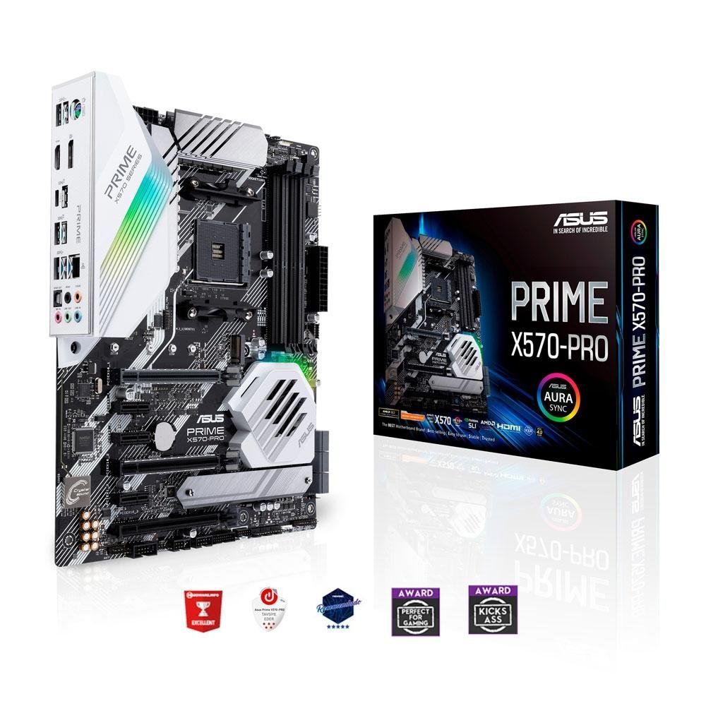 Placa Mãe Asus Prime X570-Pro, AM4, DDR4 | KaBuM!