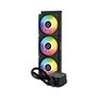 Gabinete Gamer Husky Dome 210, Mini Tower, M-ATX, Lateral e Frontal em Vidro, Sem FANs, Preto + Water Cooler Husky Freezy, ARGB, 360mm, AMD e Intel, Preto