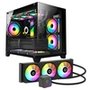 Gabinete Gamer Husky Dome 210, Mini Tower, M-ATX, Lateral e Frontal em Vidro, Sem FANs, Preto + Water Cooler Husky Freezy, ARGB, 360mm, AMD e Intel, Preto