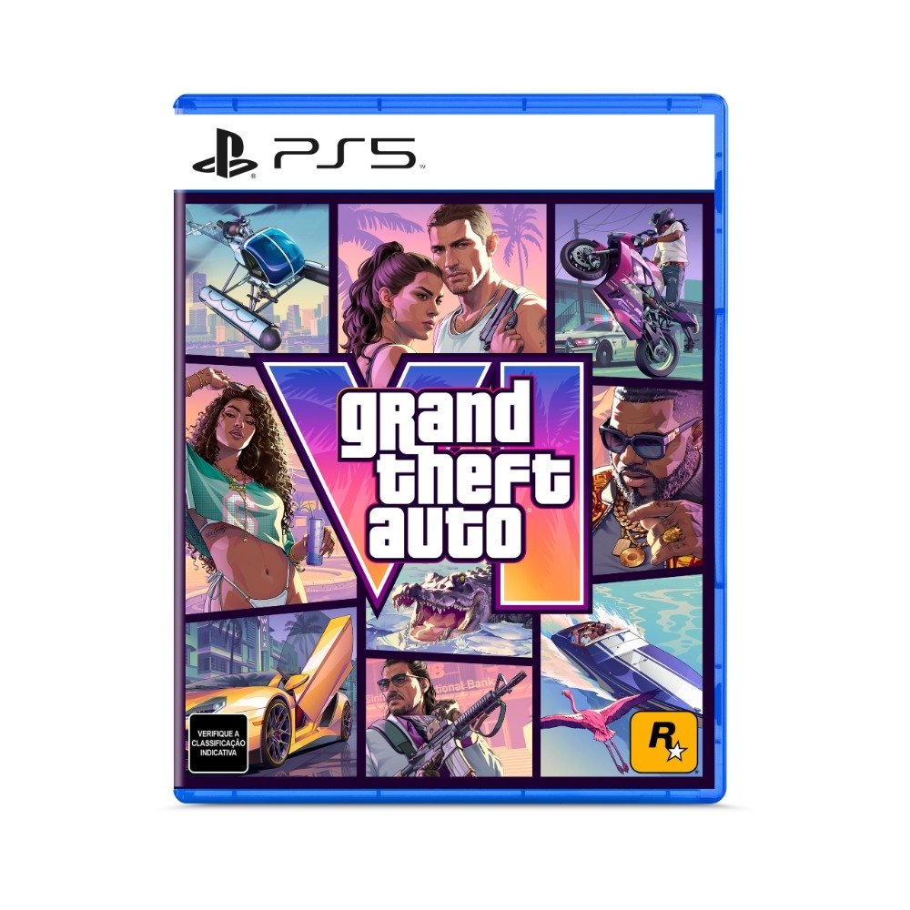 Jogo Grand Theft Auto GTA VI 6, PS5 - TT000272PS5 (Pré-Venda)