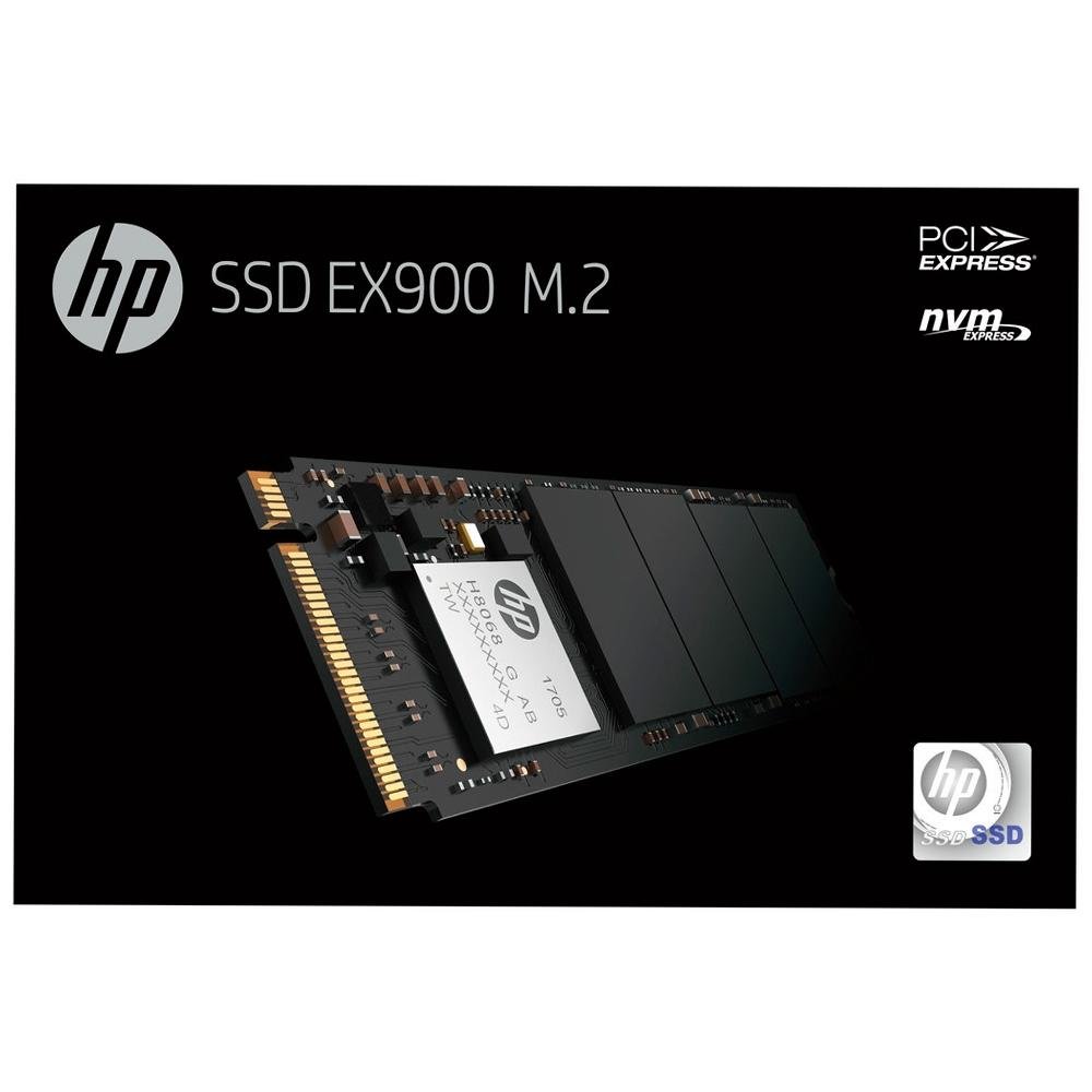 SSD HP EX900, 250GB, M.2, PCIe NVMe, Leitura: 2100MB/s e Gravação: 1100MB/s, Preto - 2YY43AA#ABL SSD HP EX900, 250GB, M.2, PCIe NVMe, Leitura: 2100MB/s e Gravação: 1100MB/s, Preto - 2YY43AA#ABL