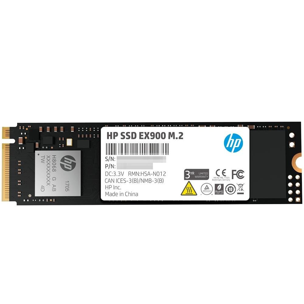 SSD HP EX900, 250GB, M.2, PCIe NVMe, Leitura: 2100MB/s e Gravação: 1100MB/s, Preto - 2YY43AA#ABL SSD HP EX900, 250GB, M.2, PCIe NVMe, Leitura: 2100MB/s e Gravação: 1100MB/s, Preto - 2YY43AA#ABL