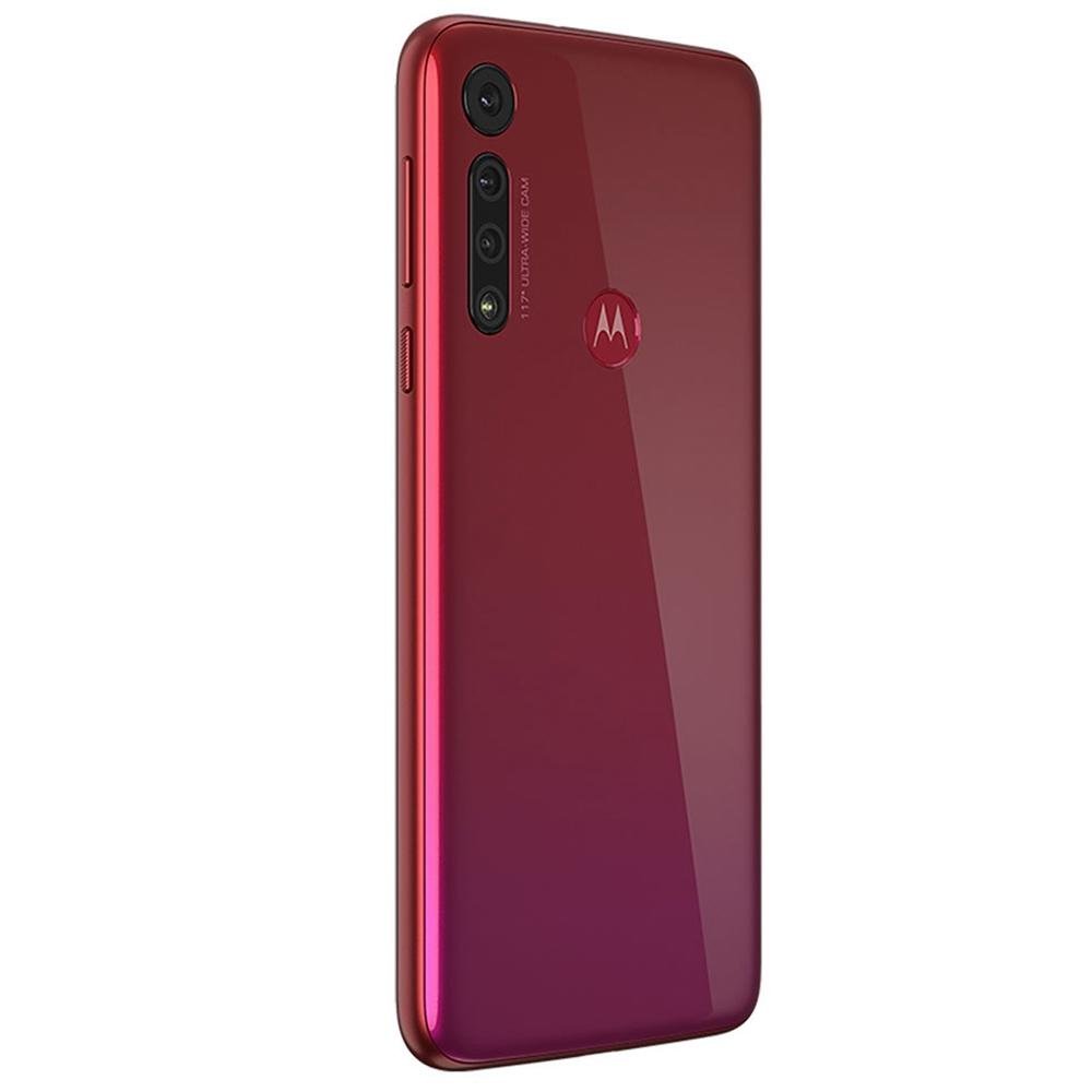 Smartphone Motorola Moto G8 Play, 32GB, 13MP, Tela 6.2´, Vermelho Magenta - XT2015-2