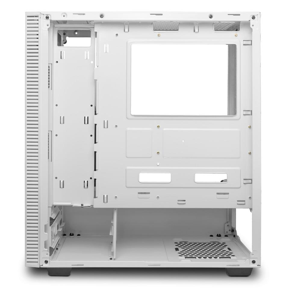 Gabinete Gamer T-Dagger Cube White, Mid Tower, Lateral em Vidro, Sem FANs, Branco - T-TGC305W