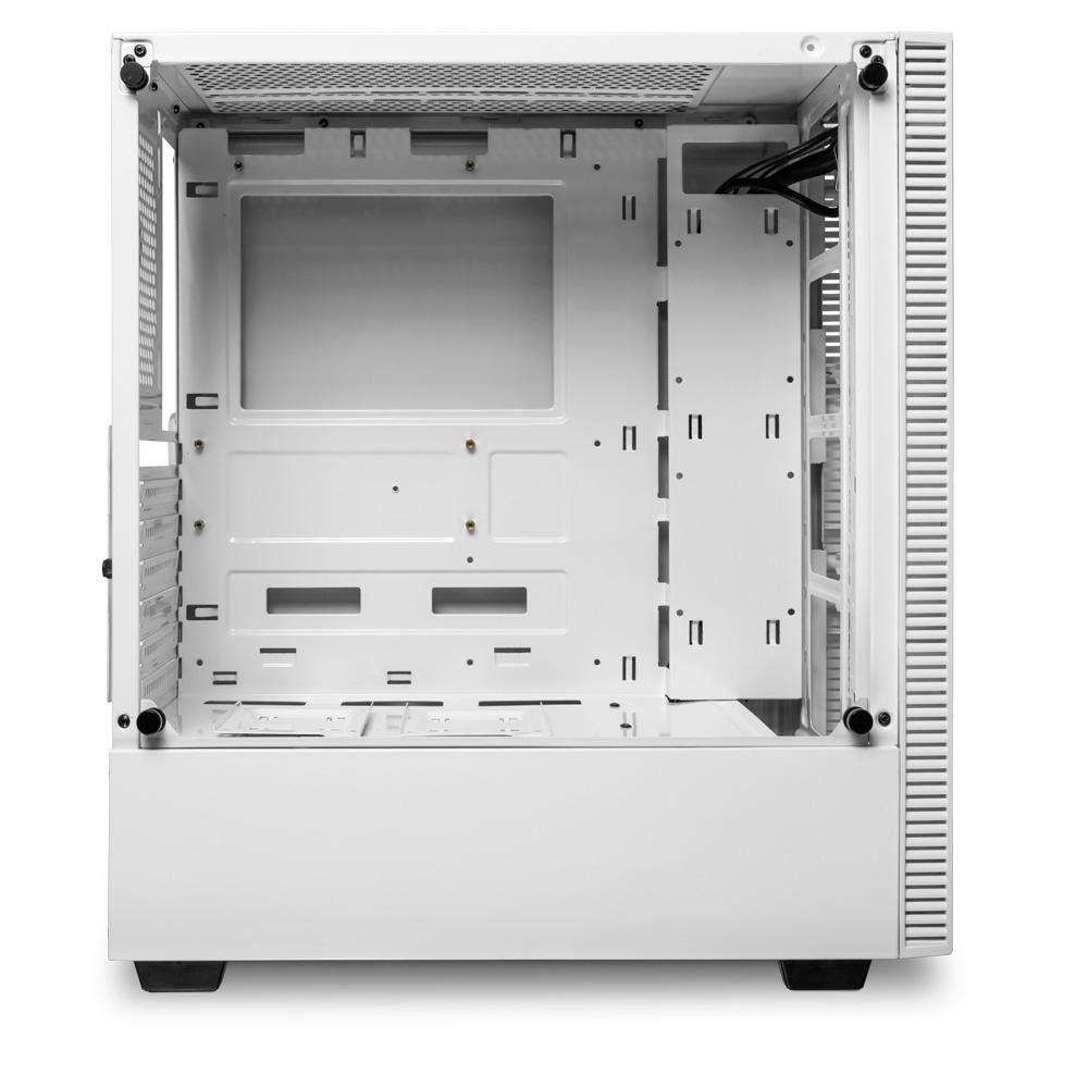 Gabinete Gamer T-Dagger Cube White, Mid Tower, Lateral em Vidro, Sem FANs, Branco - T-TGC305W