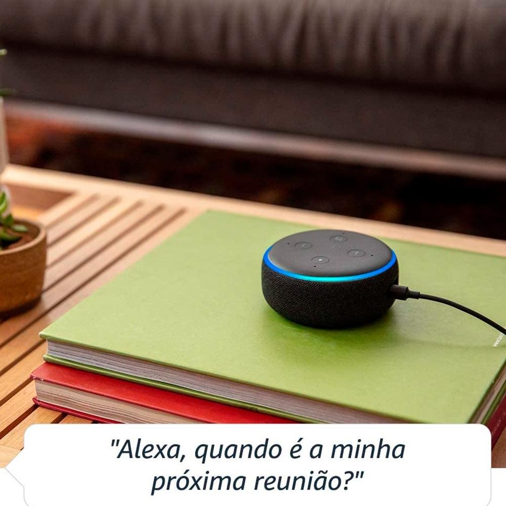 Echo Dot (3ª Geração) com Alexa, Amazon Smart Speaker Preto