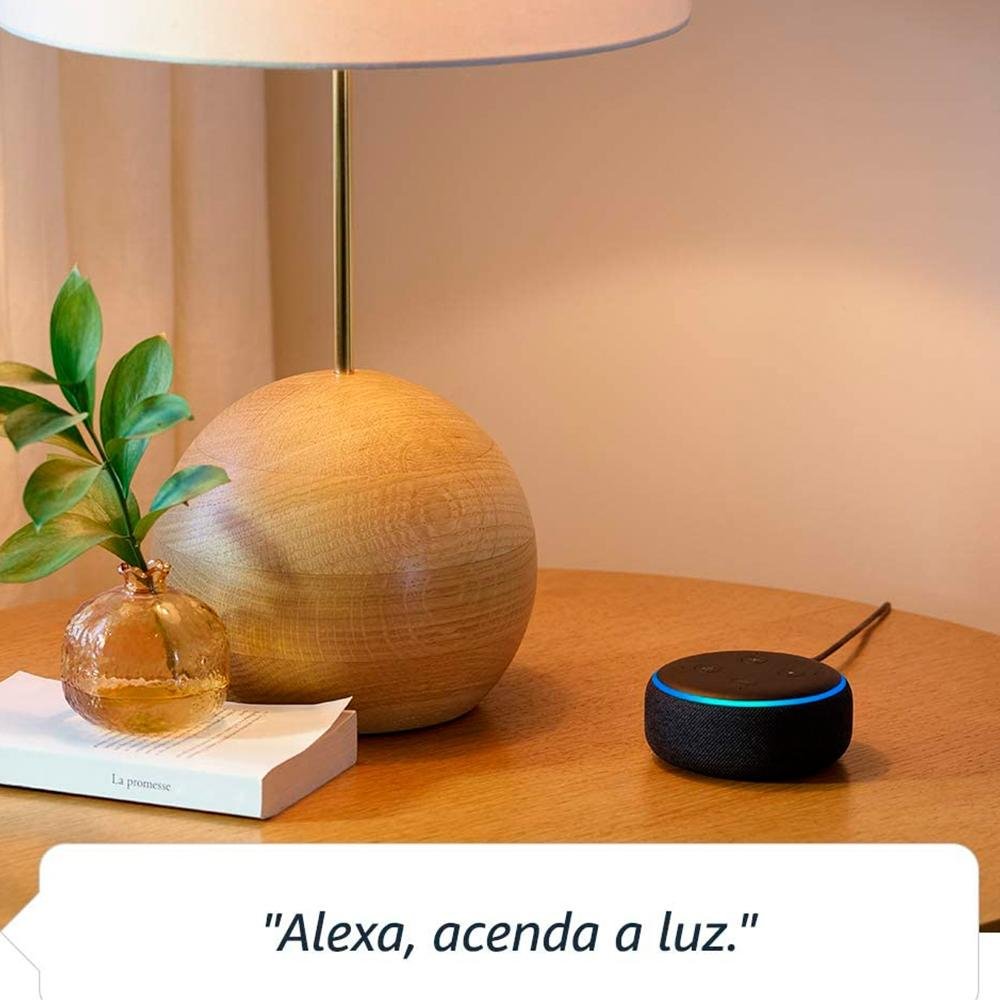 Echo Dot (3ª Geração) com Alexa, Amazon Smart Speaker Preto