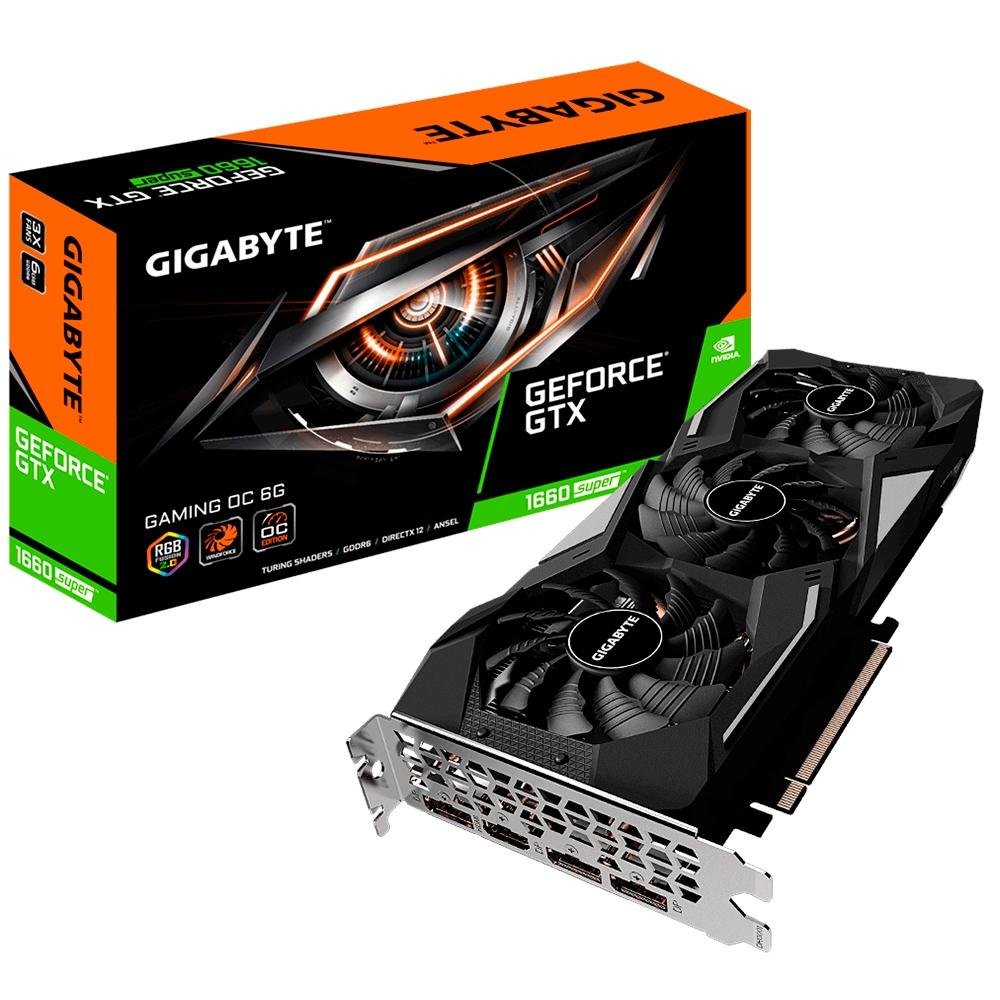 s*g様 GIGABYTE GTX1660super Placa de Vídeo Gigabyte NVIDIA GeForce GTX 1660 Super Gaming OC