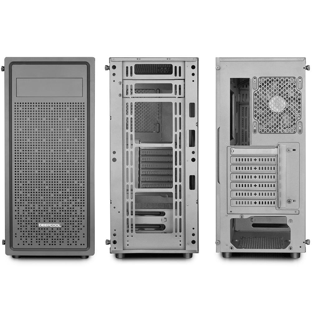 Gabinete Gamer Deepcool E-Shield, Mid Tower, com FAN, Lateral em Vidro - DP-ATX-E-SHIELD