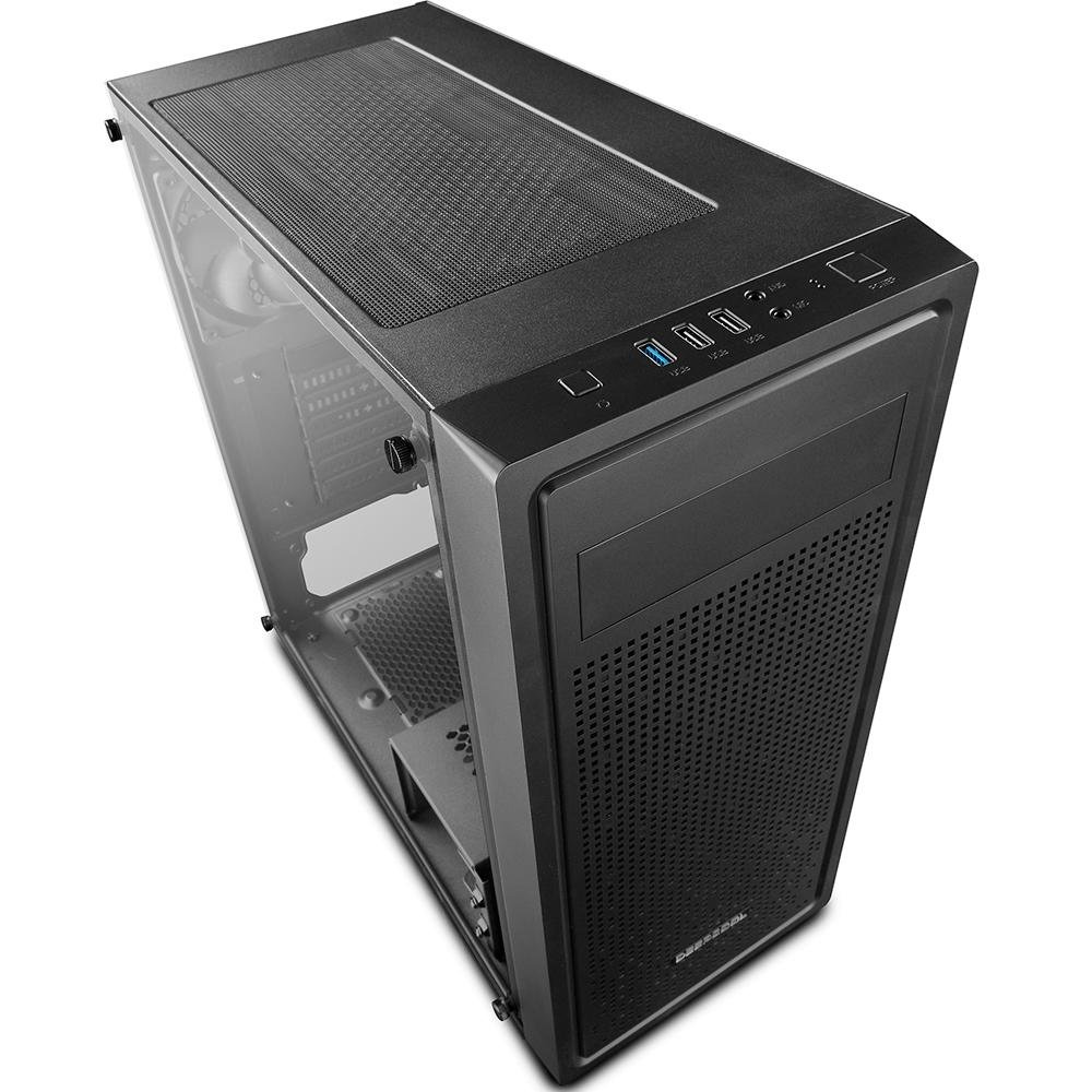 Gabinete Gamer Deepcool E-Shield, Mid Tower, com FAN, Lateral em Vidro - DP-ATX-E-SHIELD