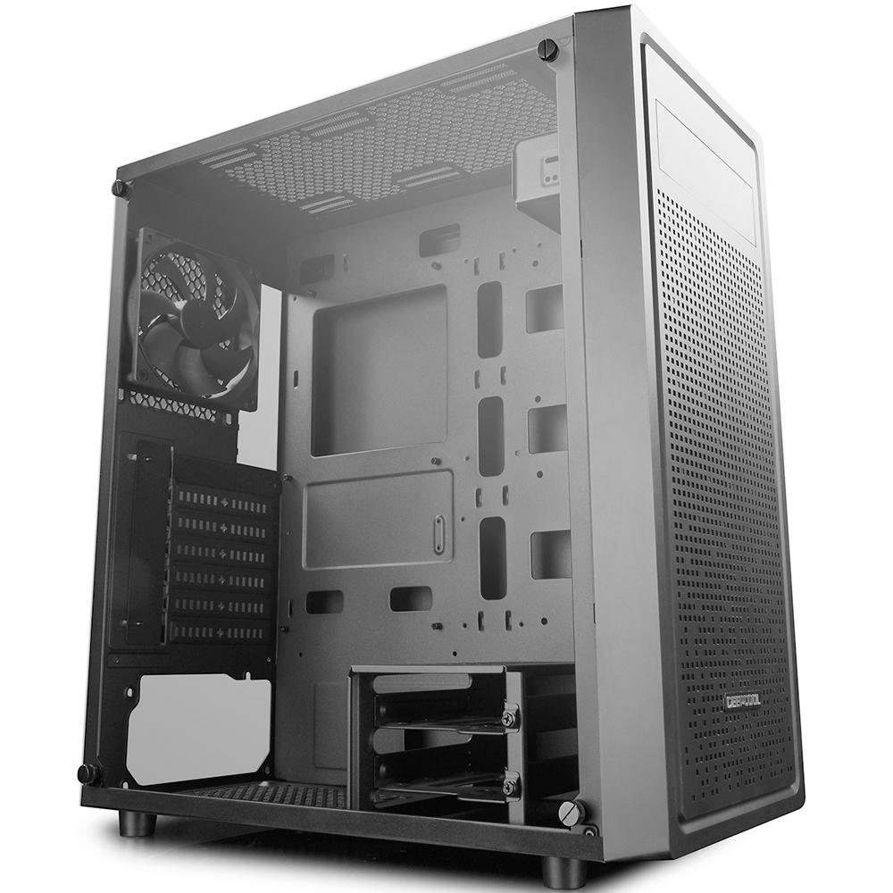 Gabinete Gamer Deepcool E-Shield, Mid Tower, com FAN, Lateral em Vidro - DP-ATX-E-SHIELD