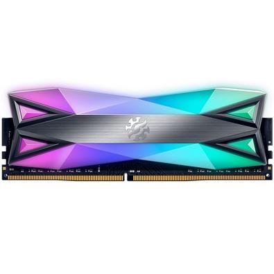 Memória XPG Spectrix D60G, RGB, 8GB, 3200MHz, DDR4, CL16, Cinza