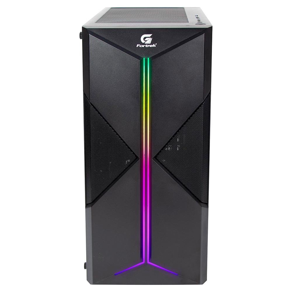 Gabinete Gamer Fortrek Holt, Mid Tower, RGB, Lateral em Acrílico - 70571 Gabinete Gamer Fortrek Holt, Mid Tower, RGB, Lateral em Acrílico - 70571
