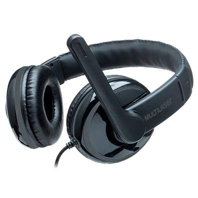 Headset Multilaser Pro, P2, Preto/Cinza, com Adaptador P3 - PH316