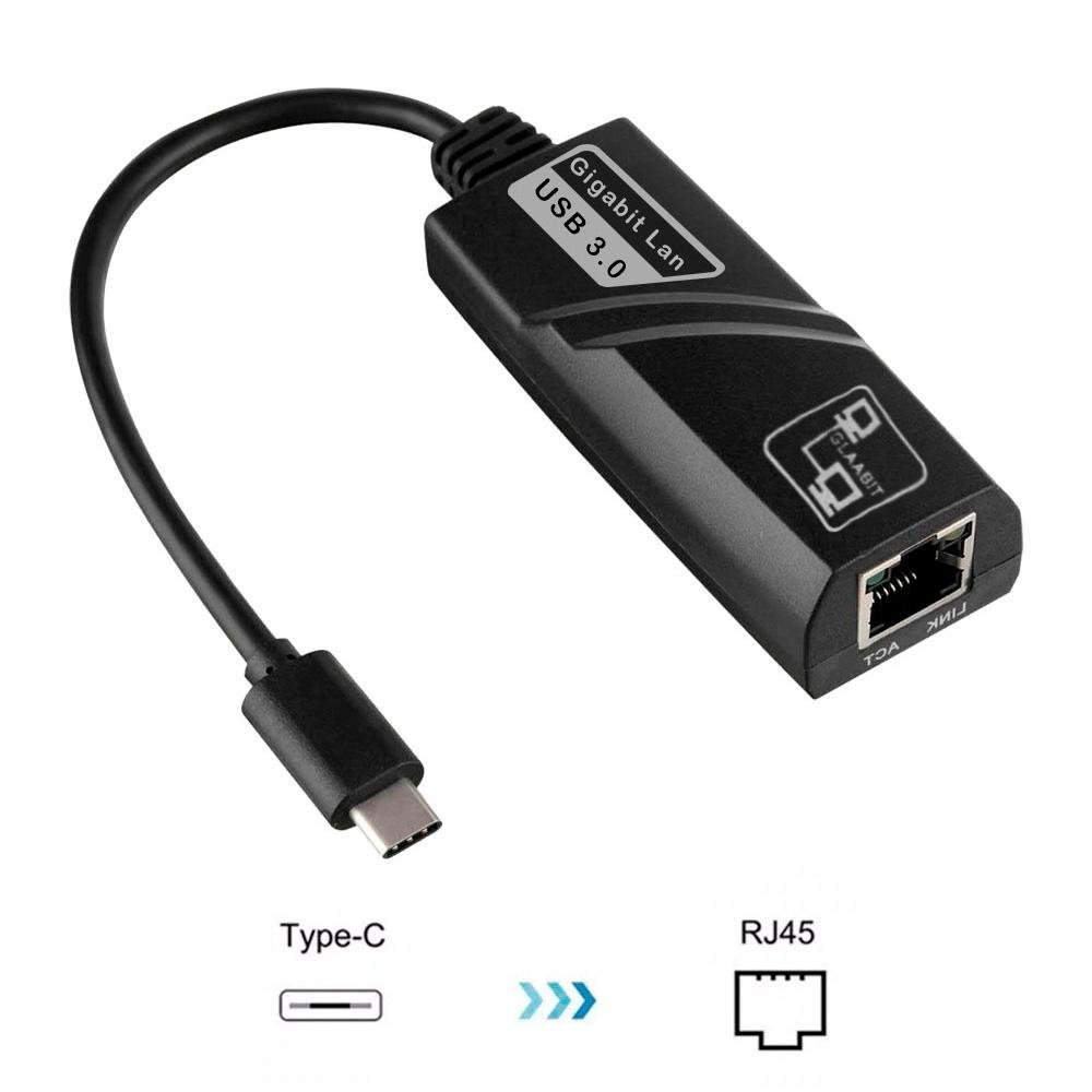 Adaptador USB-C para RJ45, F3, Preto - JC-TYC-R02 | KaBuM!
