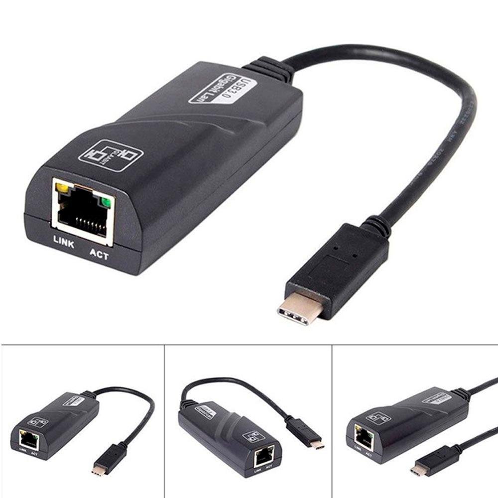 Adaptador USB-C para RJ45, F3, Preto - JC-TYC-R02 | KaBuM!