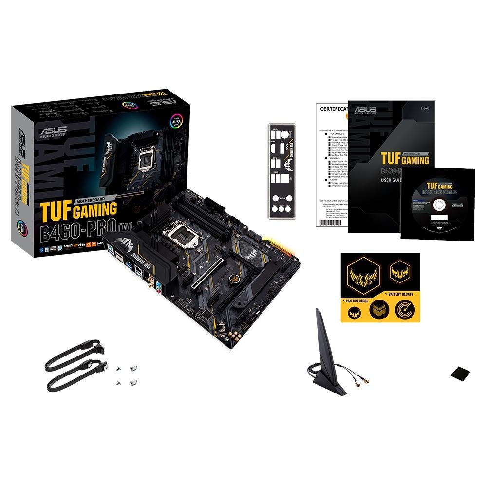 ASUS TUF GAMING B460-PRO(WI-FI) マザーボード Placa-Mãe Asus TUF Gaming B460-PRO (Wi-Fi), Intel LGA 1200, ATX