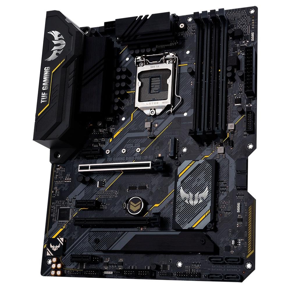 Placa-Mãe ASUS TUF Gaming B460-PRO (Wi-Fi), Intel LGA 1200, ATX, DDR4, Preto - TUF GAMING B460-PRO (WI-FI) Placa-Mãe ASUS TUF Gaming B460-PRO (Wi-Fi), Intel LGA 1200, ATX, DDR4, Preto - TUF GAMING B460-PRO (WI-FI)