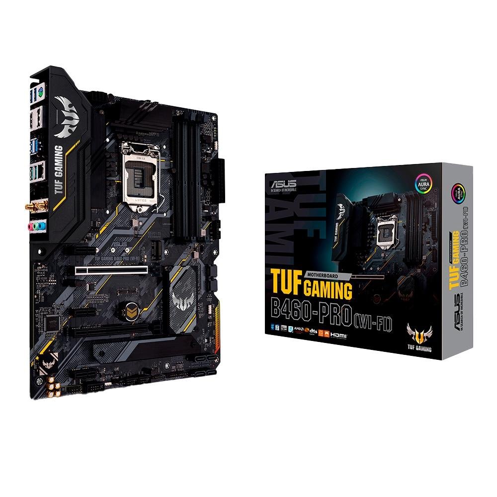 マザーボード ASUS TUF GAMING B460-PRO(WI-FI) LGA1200 Placa-Mãe Asus TUF Gaming B460-PRO (Wi-Fi), Intel LGA 1200, ATX