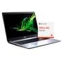 Notebook Acer Aspire 3 Intel Core i5-10210U, 8GB, SSD 256GB, Windows 10 Home, 15.6´, Prata - A315-54-55WY  + Microsoft Office 365 Home 2019 ESD 6 PCs 32/64 Bits 6GQ-00088 - Digital para Download