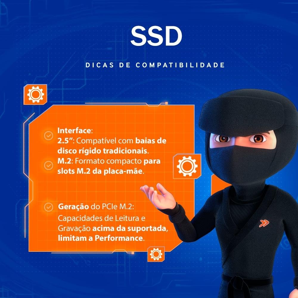 SSD Husky Gaming, SATA, 256GB, 2.5", Leitura: 570MB/s, Gravação: 500MB/s, Preto - HGML001 SSD Husky Gaming, SATA, 256GB, 2.5", Leitura: 570MB/s, Gravação: 500MB/s, Preto - HGML001
