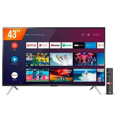 Smart TV LED 43´, Full HD, SEMP, Android | KaBuM!