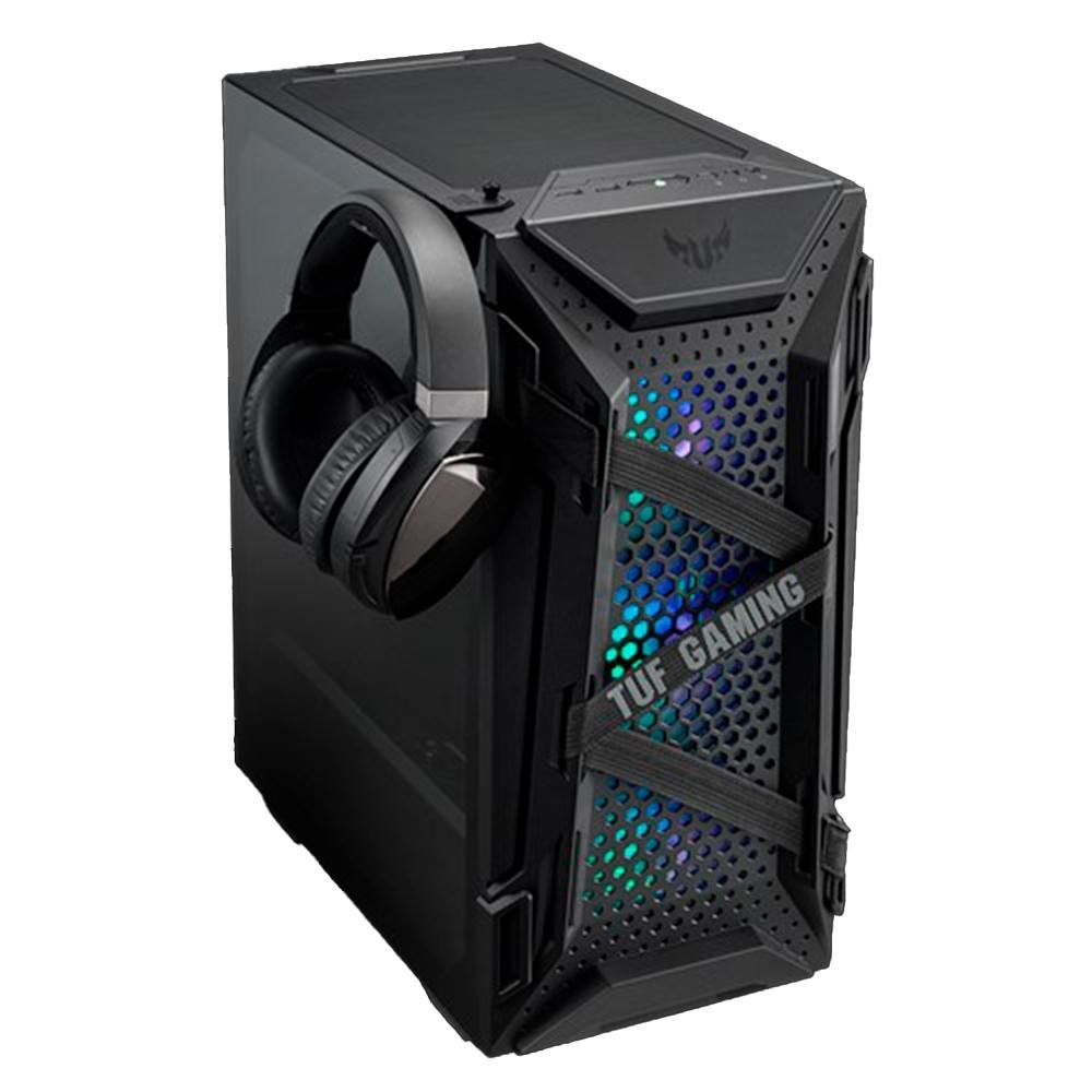 Gabinete Gamer Asus TUF Gaming GT301 Mid Tower, Aura RGB, com FAN, Lateral em Vidro - 90DC0040-B40000 Gabinete Gamer Asus TUF Gaming GT301 Mid Tower, Aura RGB, com FAN, Lateral em Vidro - 90DC0040-B40000