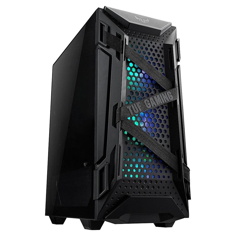 Gabinete Gamer Asus TUF Gaming GT301 Mid Tower, Aura RGB, com FAN, Lateral em Vidro - 90DC0040-B40000 Gabinete Gamer Asus TUF Gaming GT301 Mid Tower, Aura RGB, com FAN, Lateral em Vidro - 90DC0040-B40000