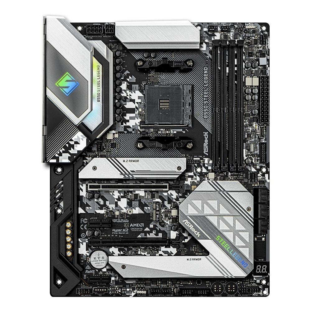 Placa Mãe ASRock B550 Steel Legend, AMD AM4, ATX, DDR4 | KaBuM!