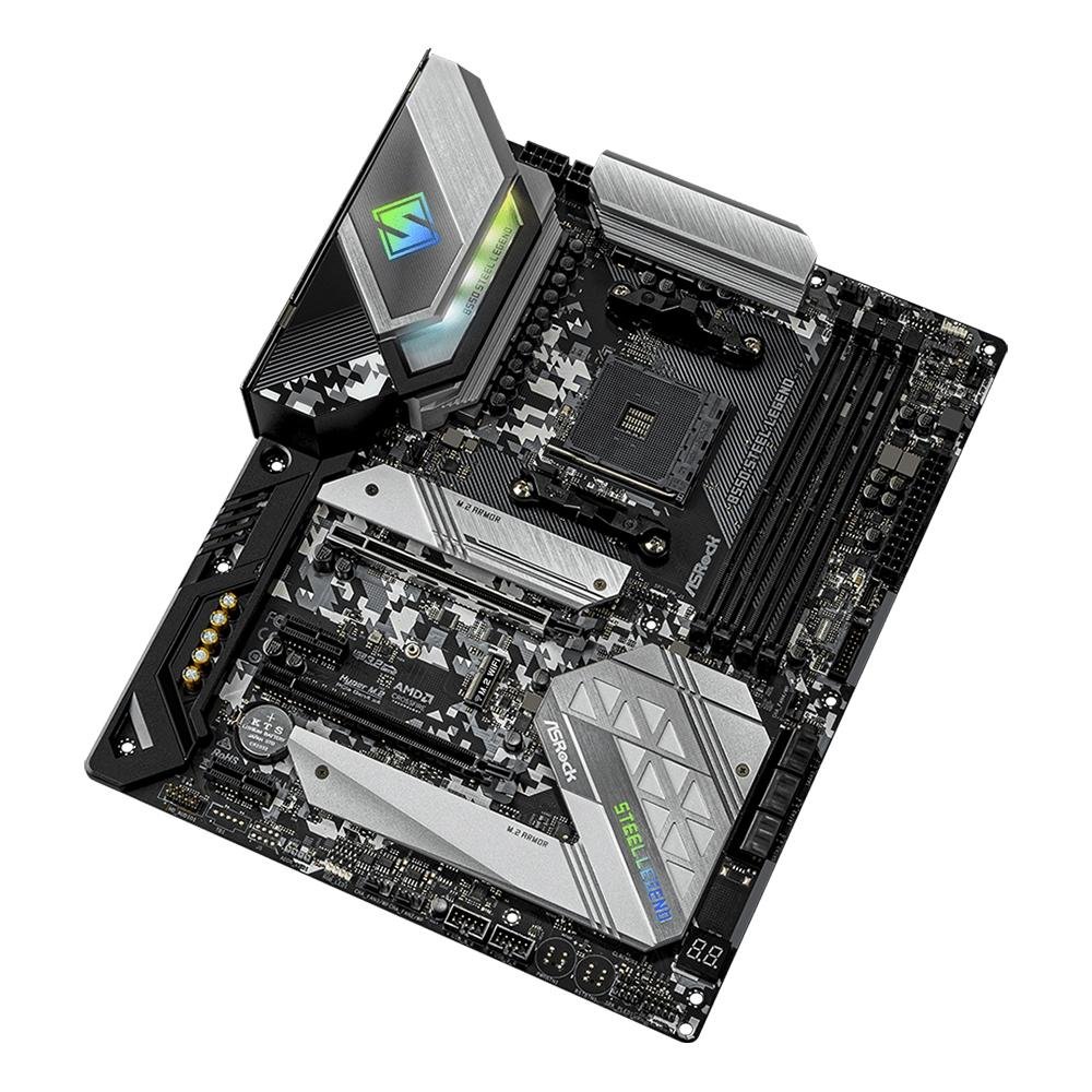 Placa Mãe ASRock B550 Steel Legend, AMD AM4, ATX, DDR4 | KaBuM!