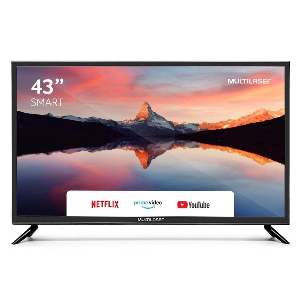 Smart TV Multi 43 Polegadas LED Full HD, 3 HDMI, 2 USB, Wi-Fi - TL015