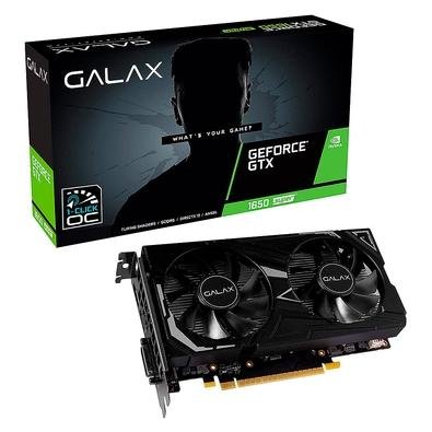 Menor preço em Placa de Vídeo Galax NVIDIA GeForce GTX 1650 Super EX 1 Click OC, 4GB, DDR6 - 65SQL8DS61EX 