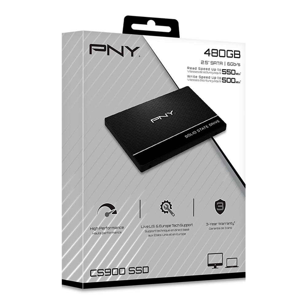 SSD PNY CS900, SATA, 480GB, 2.5", Leitura: 550MB/s, Gravação: 500MB/s, Preto - SSD7CS900-480-RB SSD PNY CS900, SATA, 480GB, 2.5", Leitura: 550MB/s, Gravação: 500MB/s, Preto - SSD7CS900-480-RB