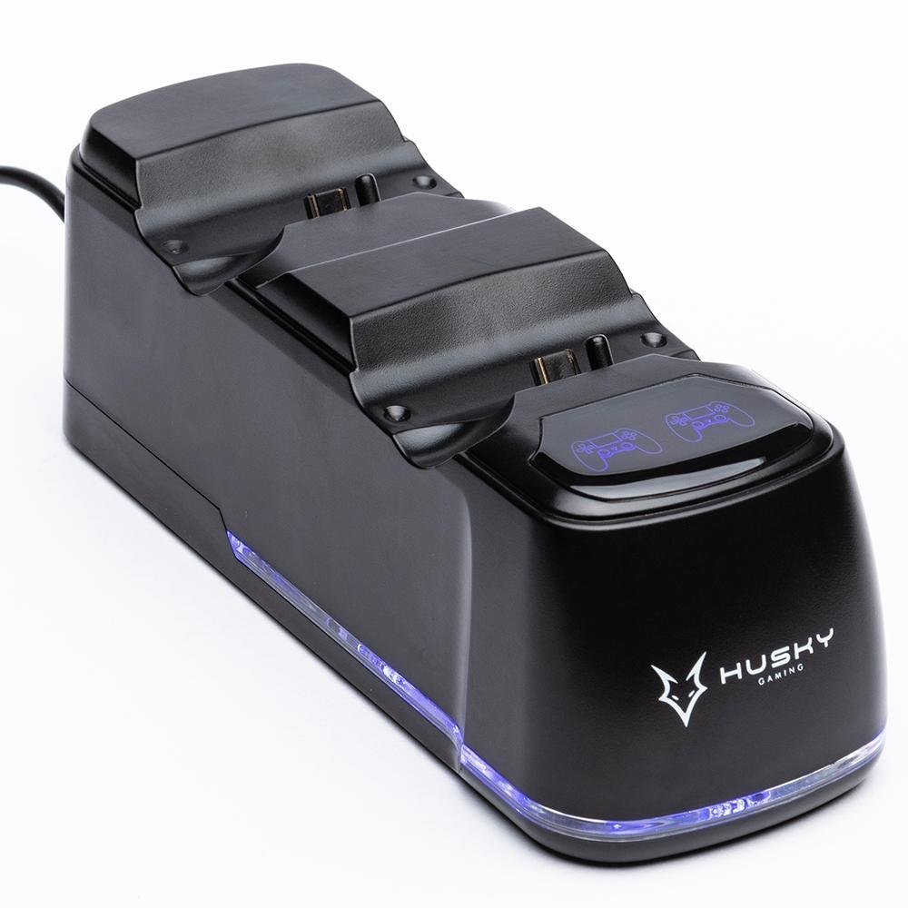 Carregador e Suporte Husky Gaming Storm, Preto, PS4, 2 Portas - HGMR000 Carregador e Suporte Husky Gaming Storm, Preto, PS4, 2 Portas - HGMR000