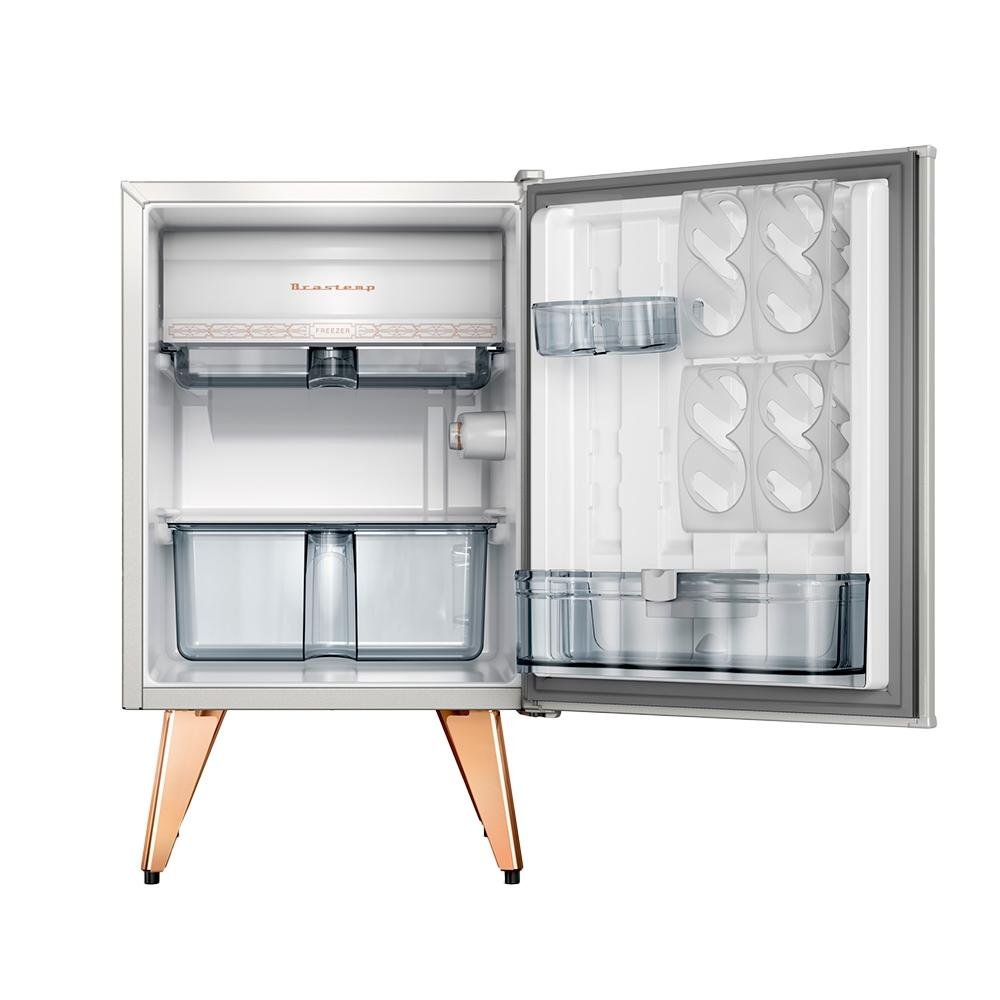 Frigobar Brastemp Retrô, 76L, 110V, Branco - BRA08BBANA Frigobar Brastemp Retrô, 76L, 110V, Branco - BRA08BBANA