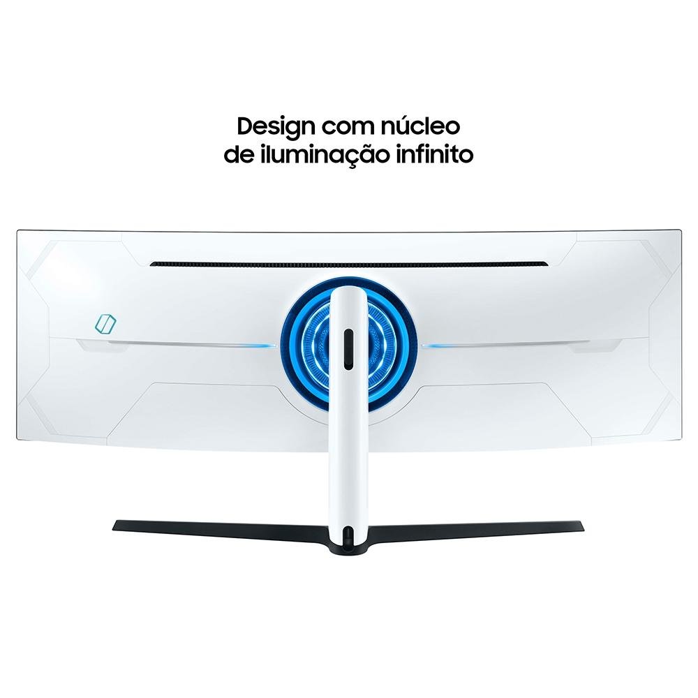 Monitor Gamer Samsung Odyssey G9 49 Curvo DQHD, 240Hz, 1ms, HDMI e DisplayPort, FreeSync Premium, Ajuste de Altura - LC49G95TSSLXZD Monitor Gamer Samsung Odyssey G9 49 Curvo DQHD, 240Hz, 1ms, HDMI e DisplayPort, FreeSync Premium, Ajuste de Altura - LC49G95TSSLXZD