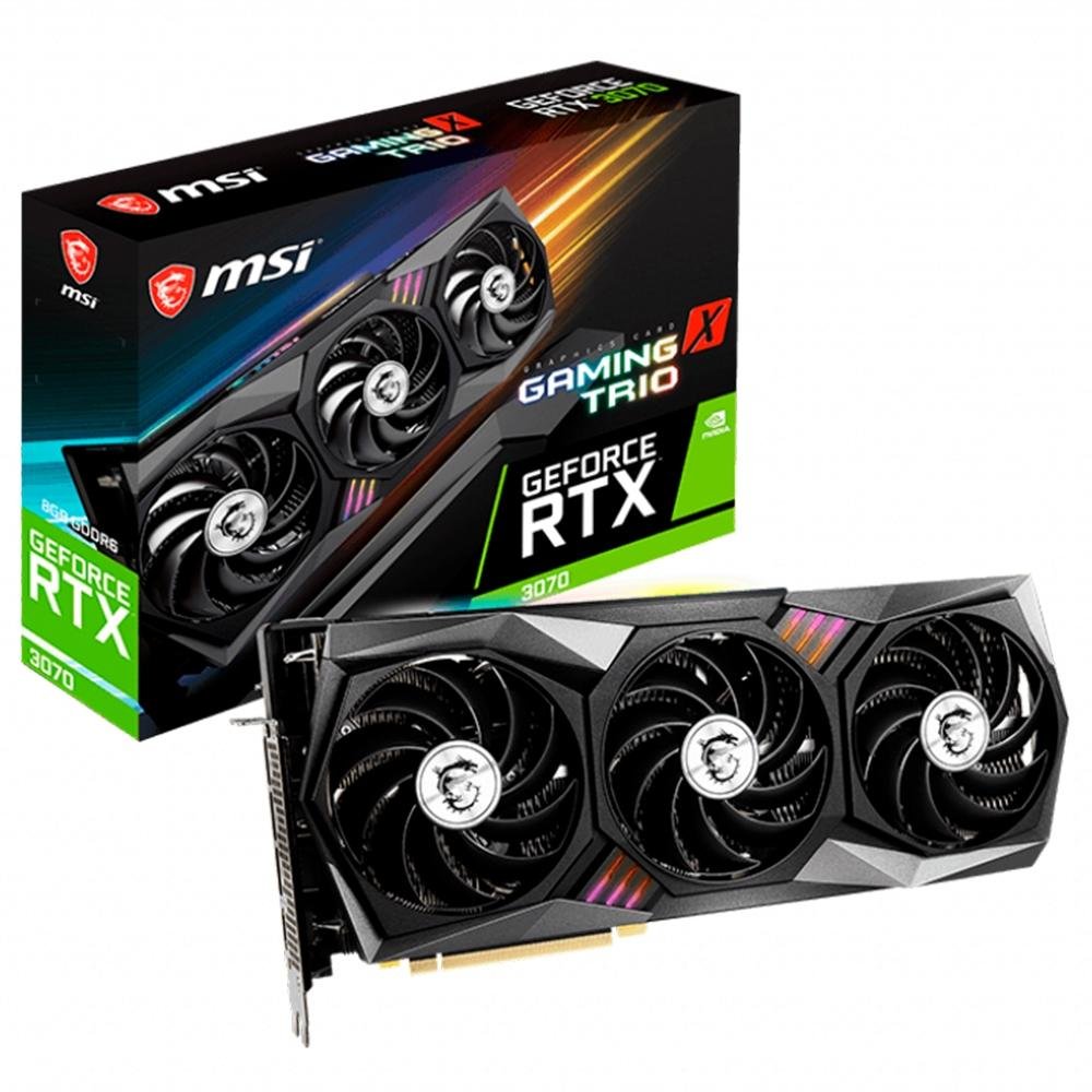 グラフィックボード・グラボ・ビデオカード MSI Nvidia Geforce RTX 3070 X TRIO placa-de-video-msi-nvidia-