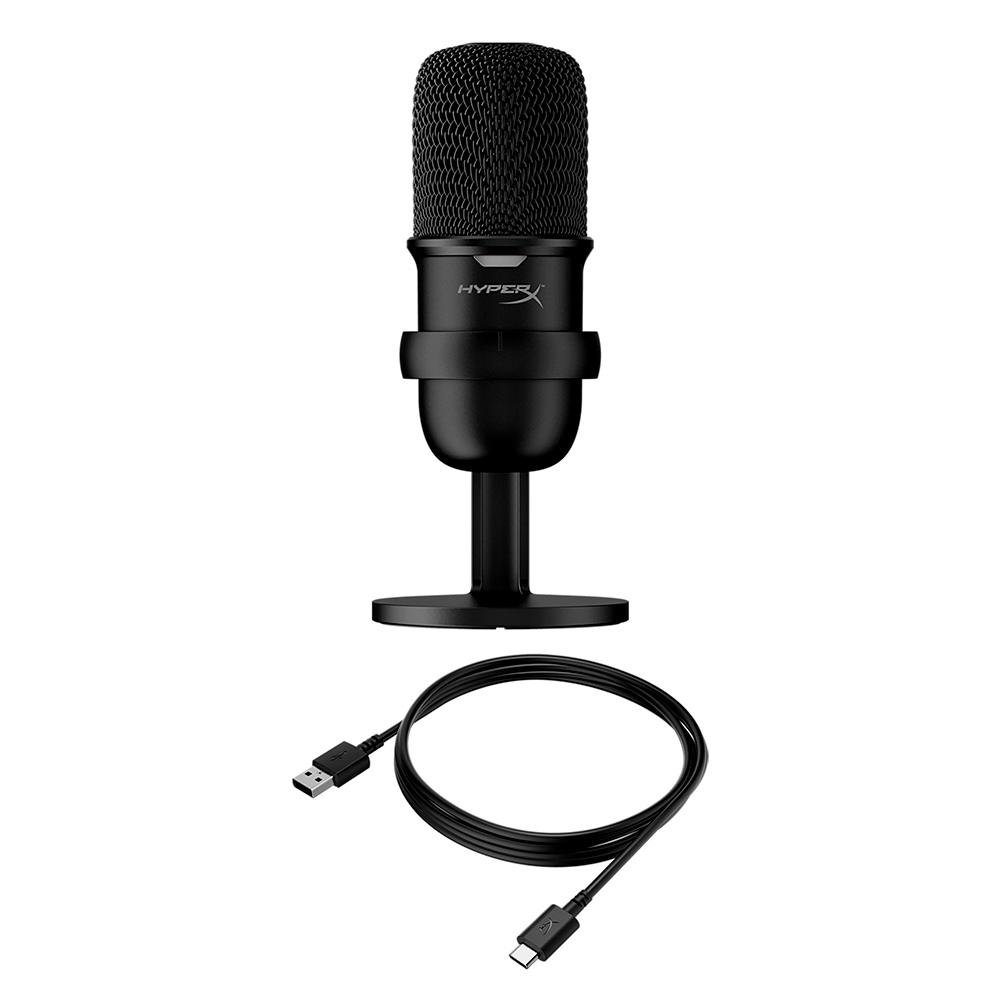 Microfone HyperX Solocast Podcast, USB, Pedestal Ajustável, Compatível PS4, PS5, Mac e PC - 4P5P8AA Microfone HyperX Solocast Podcast, USB, Pedestal Ajustável, Compatível PS4, PS5, Mac e PC - 4P5P8AA