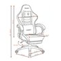 Cadeira Gamer Husky Tempest 700, Até 145kg, Almofadas, Reclinável 150º, PU, Descanso para Pés, Branca - HCG700BR