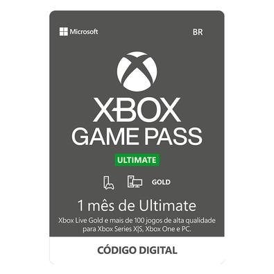 Gift Card Xbox Game Pass Ultimate 1 Mês - Código Digital