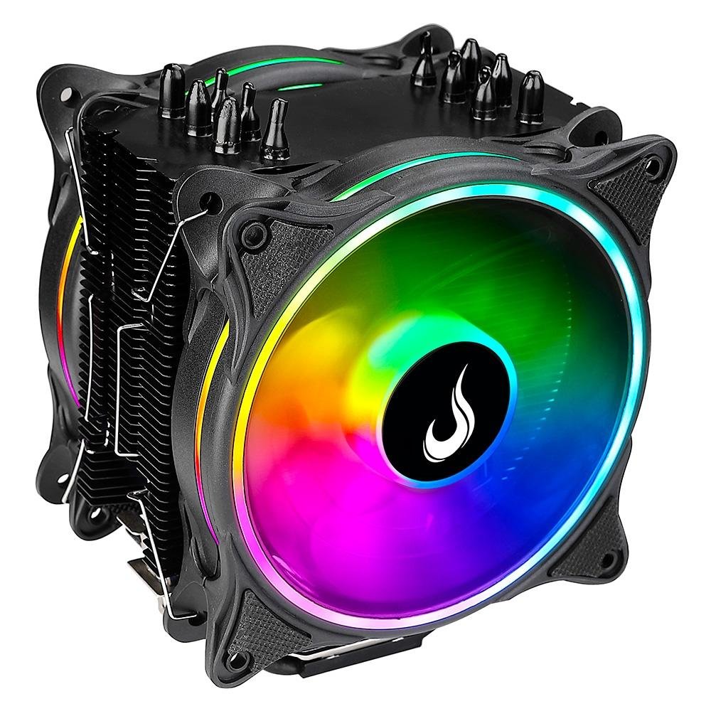Air Cooler Rise Mode Winter Black, ARGB, AMD/Intel, 120mm, Preto - RM-ACW-01-ARGB Air Cooler Rise Mode Winter Black, ARGB, AMD/Intel, 120mm, Preto - RM-ACW-01-ARGB