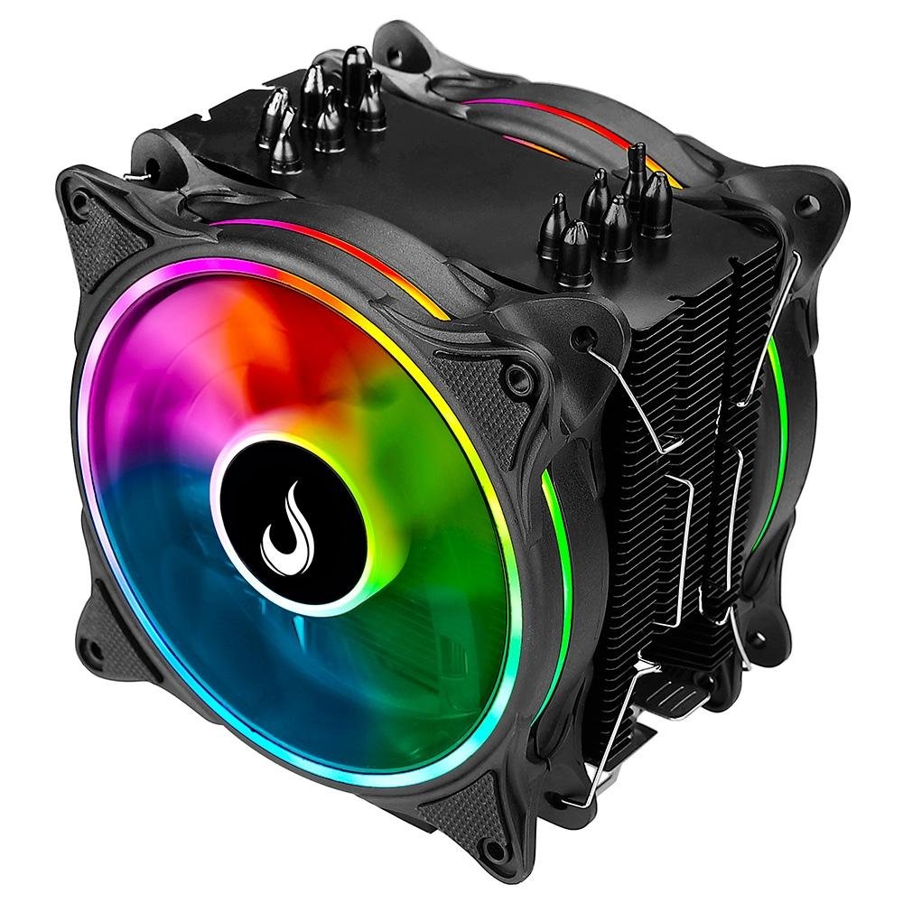 Air Cooler Rise Mode Winter Black, ARGB, AMD/Intel, 120mm, Preto - RM-ACW-01-ARGB Air Cooler Rise Mode Winter Black, ARGB, AMD/Intel, 120mm, Preto - RM-ACW-01-ARGB