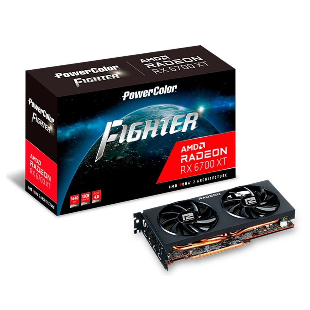 グラフィックボード・グラボ・ビデオカード PowerColor Radeon RX6700XT Placa de Vídeo PowerColor Fighter AMD Radeon RX 6700 XT | KaBuM!
