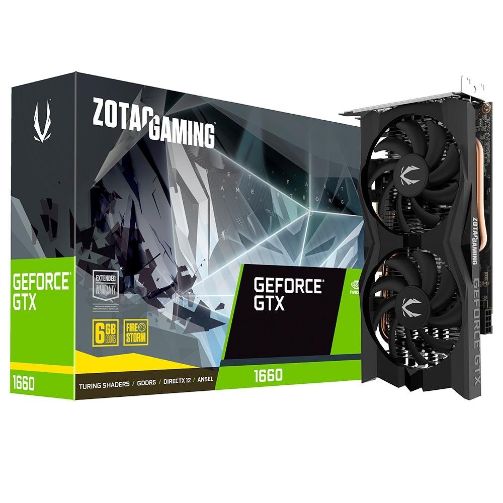 【美品】ZOTAC GAMING GeForce GTX 1660 本体 Placa de Vídeo Zotac NVIDIA GTX 1660 | KaBuM!