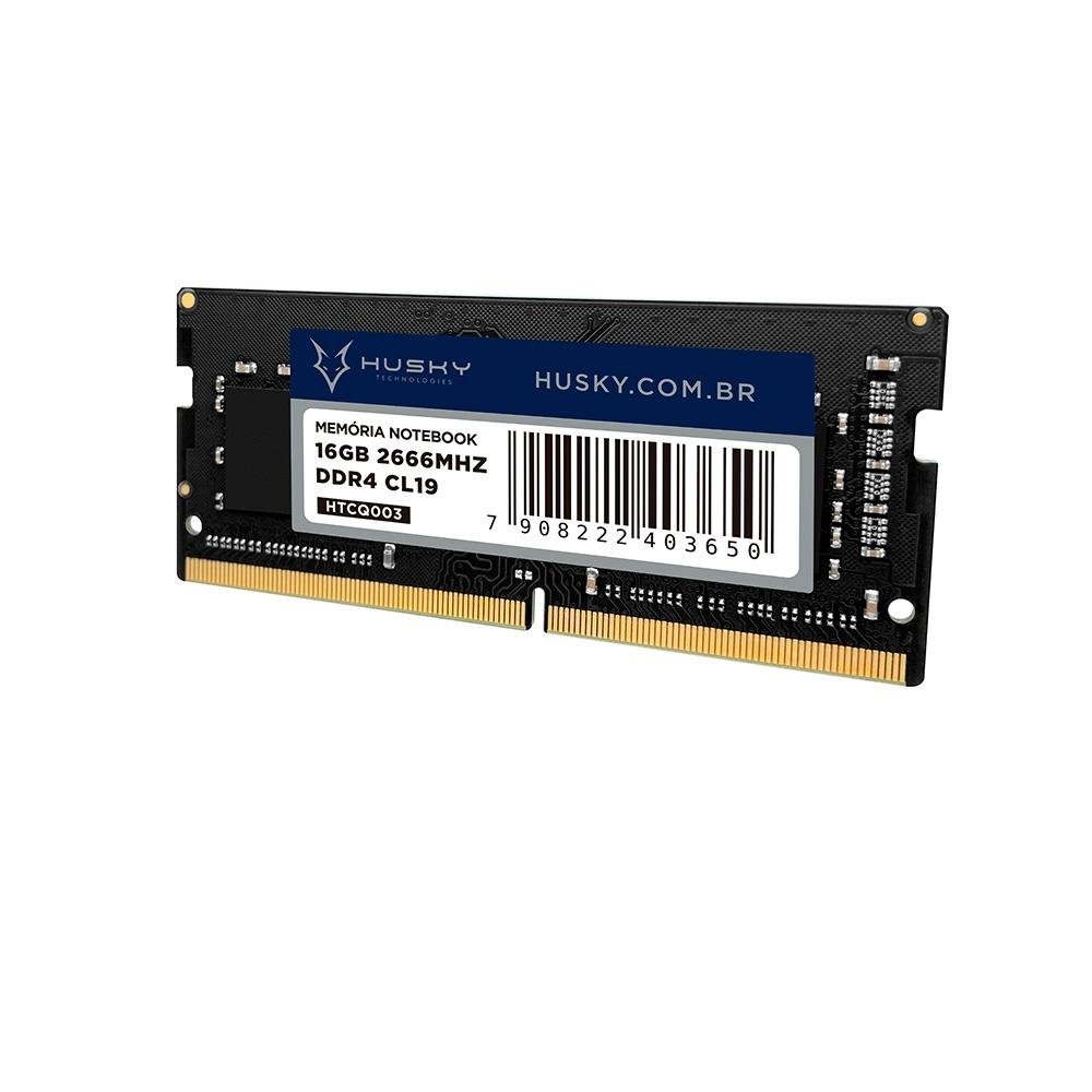 Memória Para Notebook Husky Technologies, 16GB, 2666MHz, DDR4, CL19 - HTCQ003